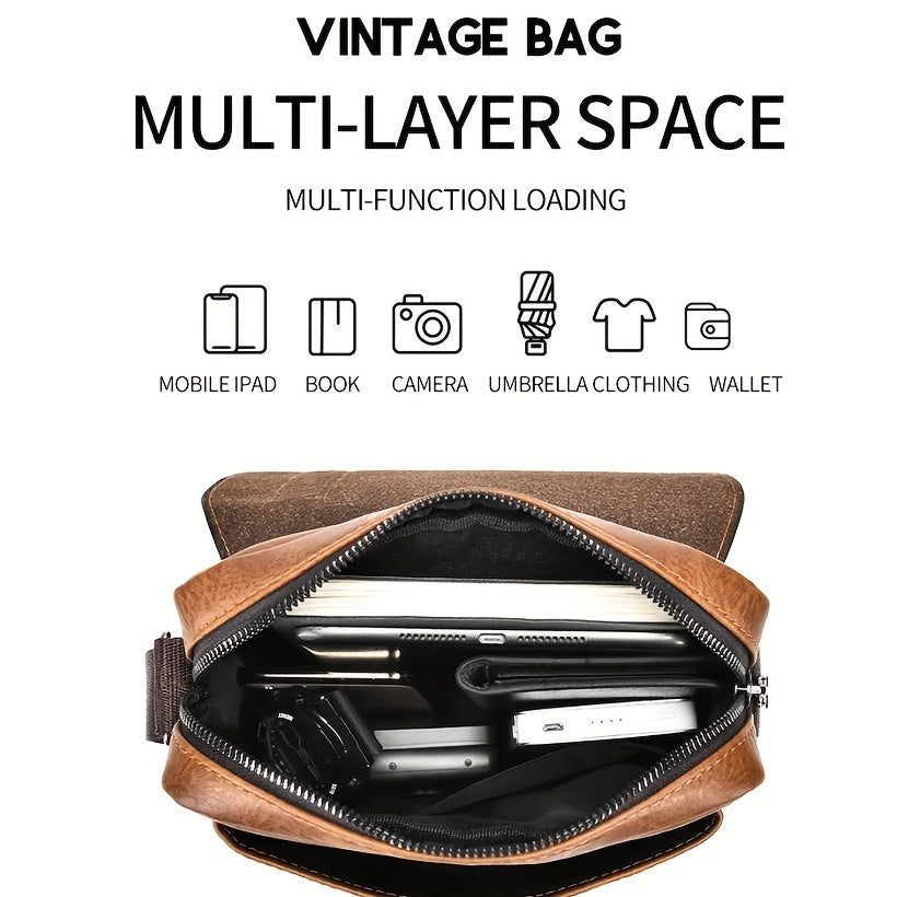 Pu Leather Shoulder Messenger Bag