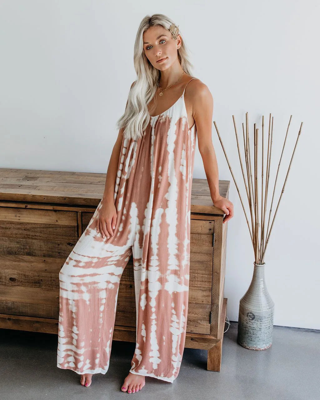 Sexy wide leg romper