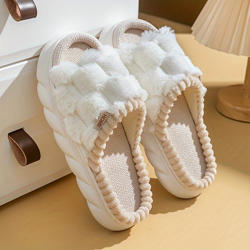 Soft Linen Slippers