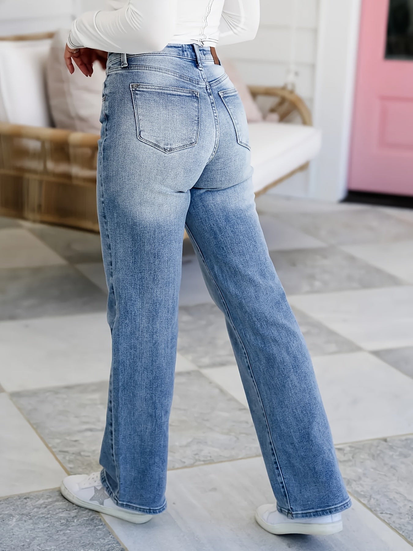 Plus Size Straight Leg Denim