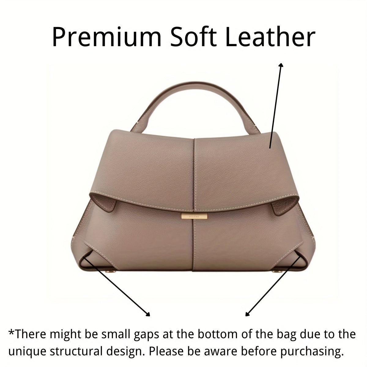 Chic Designer-Inspired Faux Leather Handbag